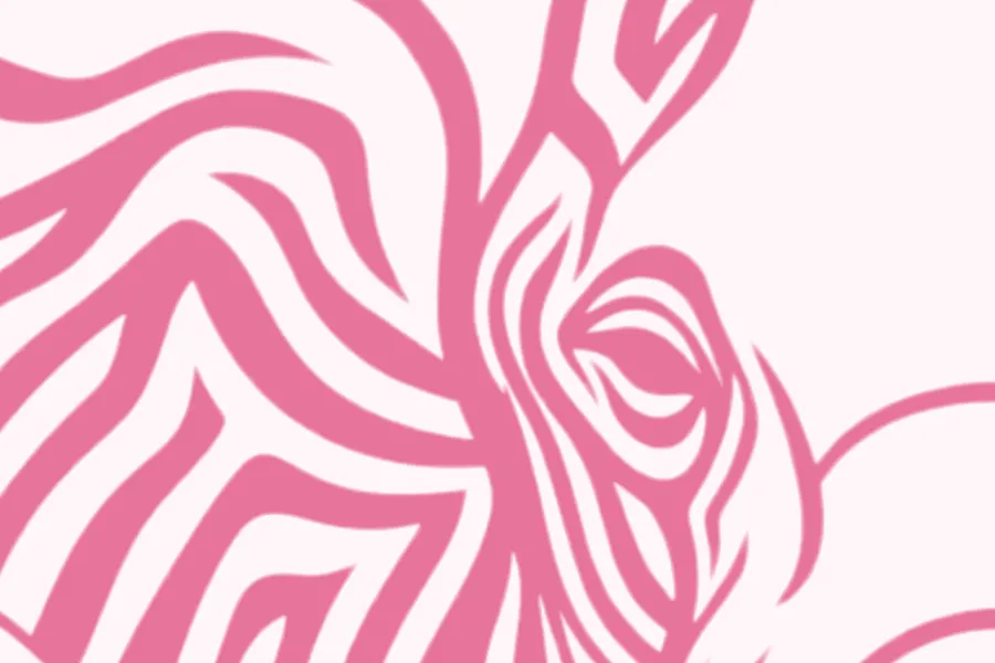 Detail of the striped Zelephant drawing
